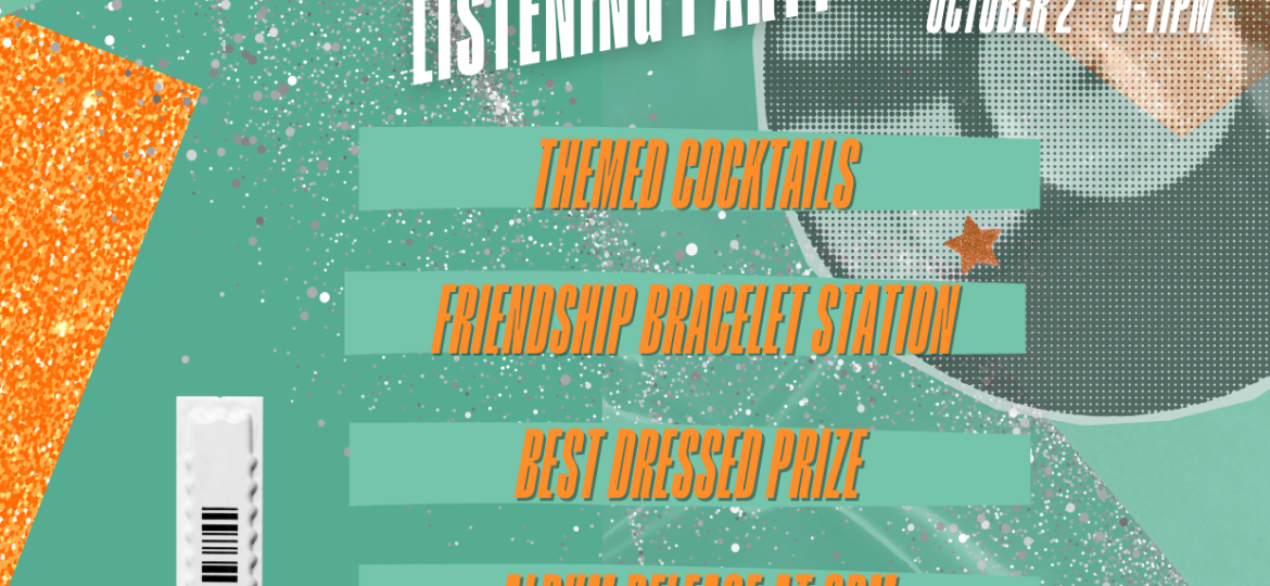 TAYLOR SWIFT LISTENING PARTY_menu & flyer